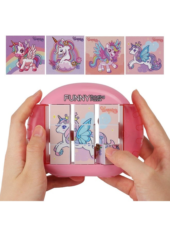 Rotating Puzzle For Kids Aged 3 4 5 6 7 8, 4 In 1 Puzzle For Toddlers Traveling, Cars, Airplanes, Road Trip Activities, Fine Motor Skills, Great Gift For Boys And Girls Aged 3+ - Image 1